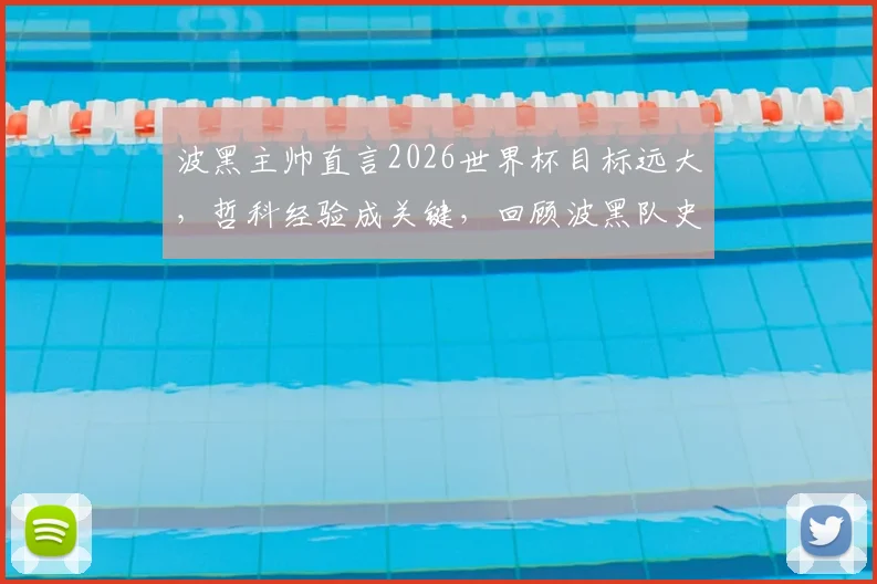 波黑主帅直言2026世界杯目标远大,哲科经验成关键,回顾波黑队史与核心球员现状